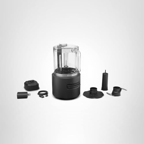 KitchenAid Go™ Cordless Food Chopper - battery included, KFCR531, Black Matte - My Kitchen Products
