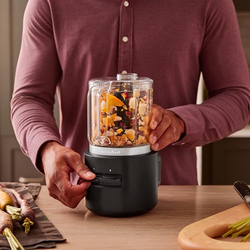KitchenAid Go™ Cordless Food Chopper - battery included, KFCR531, Black Matte - My Kitchen Products