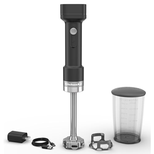 KitchenAid Go Cordless Hand Blender - battery included, KHBRV71, Black Matte - My Kitchen Products
