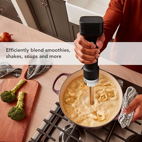 KitchenAid Go Cordless Hand Blender - battery included, KHBRV71, Black Matte - My Kitchen Products