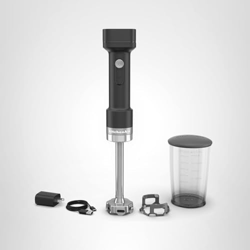 KitchenAid Go Cordless Hand Blender - battery included, KHBRV71, Black Matte - My Kitchen Products