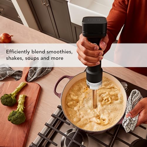 KitchenAid Go Cordless Hand Blender with Accessories - battery sold separately, KHBRV05, Black Matte - My Kitchen Products
