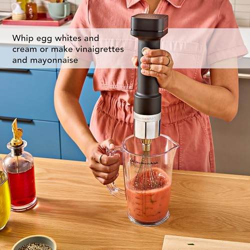 KitchenAid Go Cordless Hand Blender with Accessories - battery sold separately, KHBRV05, Black Matte - My Kitchen Products