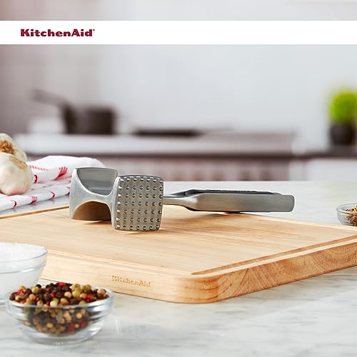 KitchenAid Gourmet Multi Sided Meat Tenderizer for Pounding Meats, Nuts, Shellfish, ect, Hang Hole for Easy Storage, Hand Wash, One Size, Black - My Kitchen Products