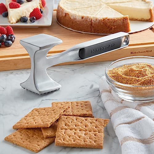KitchenAid Gourmet Multi Sided Meat Tenderizer for Pounding Meats, Nuts, Shellfish, ect, Hang Hole for Easy Storage, Hand Wash, One Size, Black - My Kitchen Products