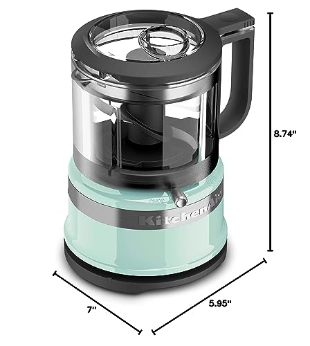 KitchenAid KFC3516IC 3.5 Cup Food Chopper, Ice Blue - My Kitchen Products