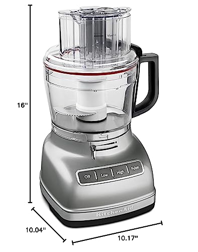 KitchenAid KFP1133CU 11 Cup Food Processor with Exactslice System - Contour Silver - My Kitchen Products