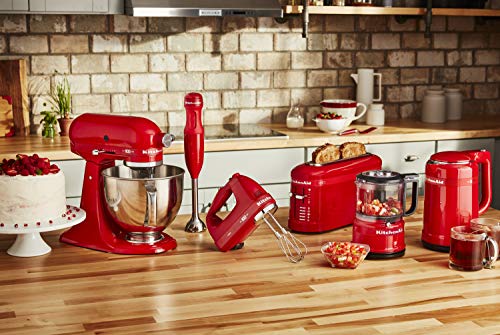 KitchenAid KHM7210QHSD 100 Year Limited Edition Queen of Hearts Hand Mixer, 7 Speed, Passion Red - My Kitchen Products