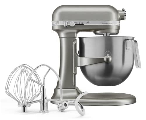 KitchenAid KSM8990CU 8-Quart Commercial Countertop Mixer, 10-Speed, Gear-Driven, Contour Silver - My Kitchen Products