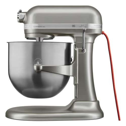 KitchenAid KSM8990CU 8-Quart Commercial Countertop Mixer, 10-Speed, Gear-Driven, Contour Silver - My Kitchen Products