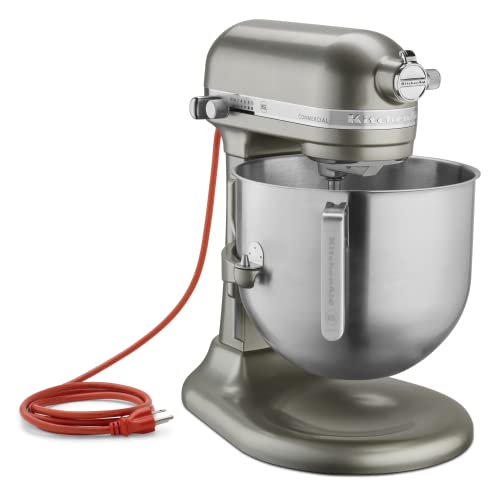 KitchenAid KSM8990CU 8-Quart Commercial Countertop Mixer, 10-Speed, Gear-Driven, Contour Silver - My Kitchen Products