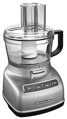 KitchenAid RKFP0722CU 7-Cup Food Processor with Exact Slice System - Contour Silver (Renewed) - My Kitchen Products