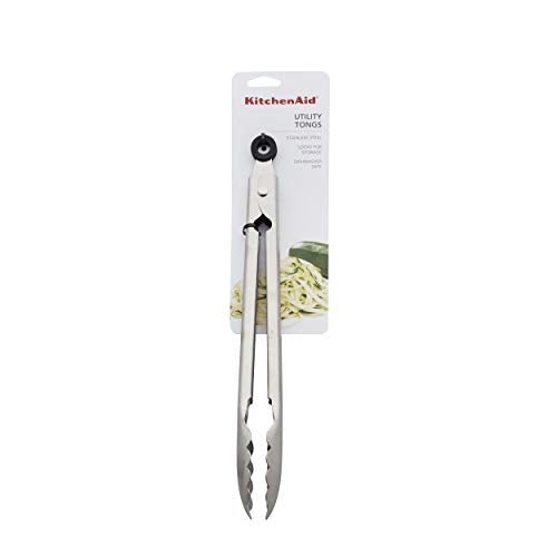 KitchenAid Stainless Steel Utility Tongs, 12 Inch - My Kitchen Products