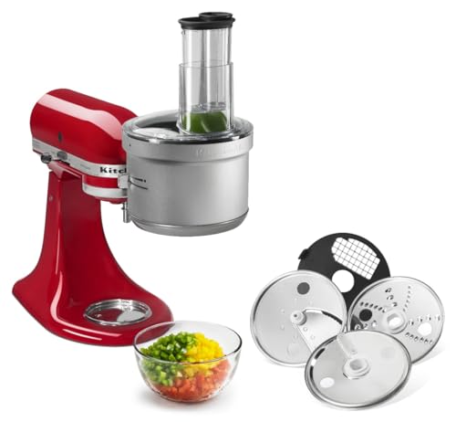 KitchenAid Stand Mixer Attachment, Food Processor with Commercial Food Dicing Disc KSM2FPA - My Kitchen Products