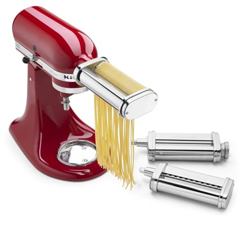 KitchenAid Stand Mixer Attachment, KSMPRA 3-Piece Pasta Roller & Cutter Set - My Kitchen Products