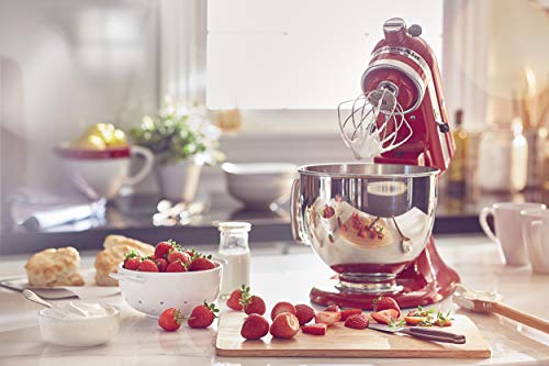 KitchenAid Value Bundle Artisan Series 5 Quart Tilt-Head Stand Mixer with Included Flex Edge Beater, KSM150FEER, Empire Red - My Kitchen Products