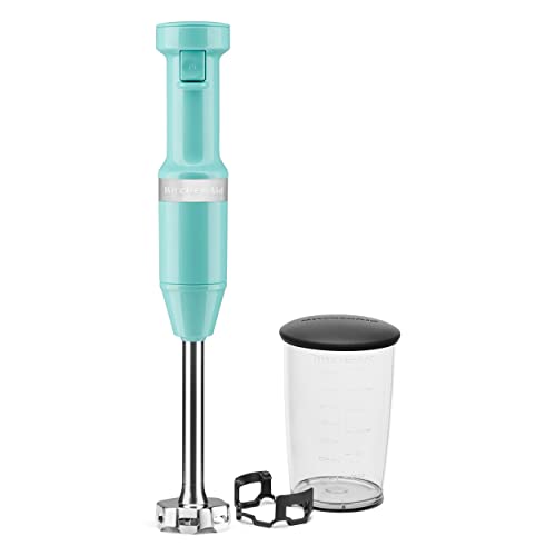 KitchenAid Variable Speed Corded Hand Blender KHBV53, Aqua Sky - My Kitchen Products