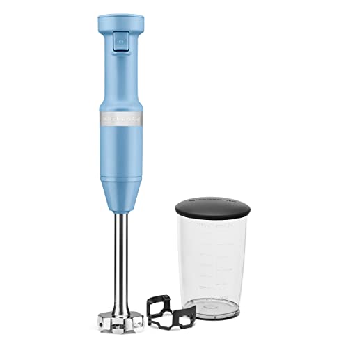 KitchenAid Variable Speed Corded Hand Blender KHBV53, Blue Velvet - My Kitchen Products