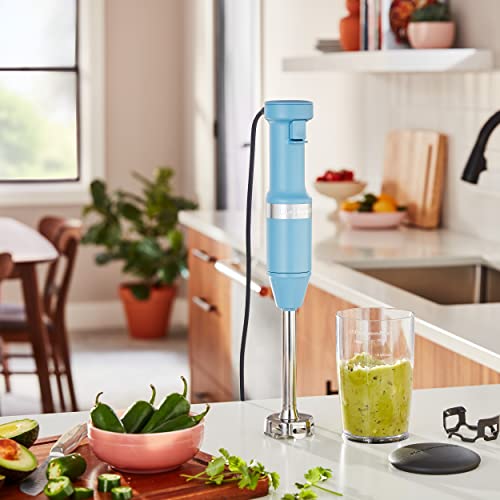 KitchenAid Variable Speed Corded Hand Blender KHBV53, Blue Velvet - My Kitchen Products