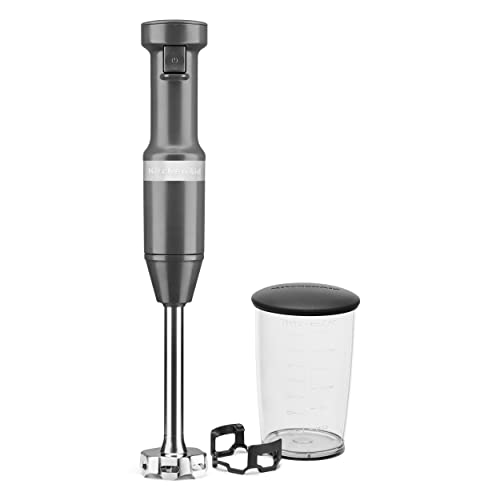 KitchenAid Variable Speed Corded Hand Blender KHBV53, Charcoal Grey - My Kitchen Products
