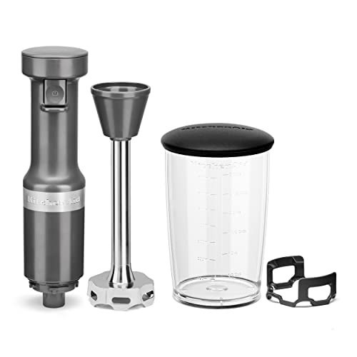 KitchenAid Variable Speed Corded Hand Blender KHBV53, Charcoal Grey - My Kitchen Products