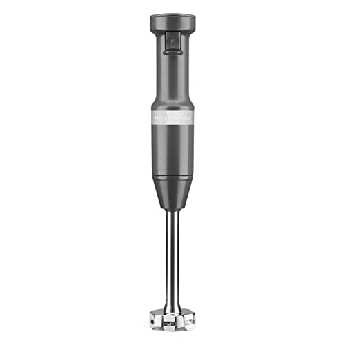 KitchenAid Variable Speed Corded Hand Blender KHBV53, Charcoal Grey - My Kitchen Products