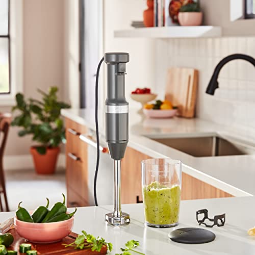 KitchenAid Variable Speed Corded Hand Blender KHBV53, Charcoal Grey - My Kitchen Products
