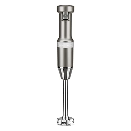 KitchenAid Variable Speed Corded Hand Blender KHBV53, Contour Silver - My Kitchen Products