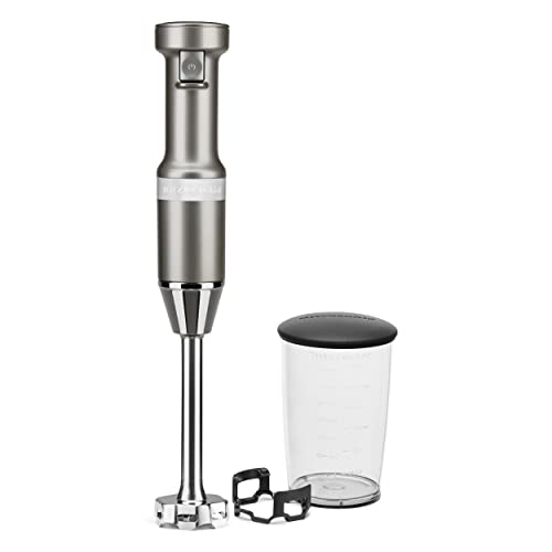 KitchenAid Variable Speed Corded Hand Blender KHBV53, Contour Silver - My Kitchen Products