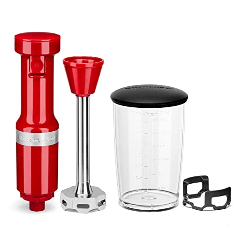 KitchenAid Variable Speed Corded Hand Blender KHBV53, Empire Red - My Kitchen Products