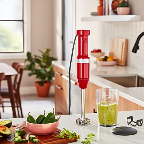 KitchenAid Variable Speed Corded Hand Blender KHBV53, Empire Red - My Kitchen Products