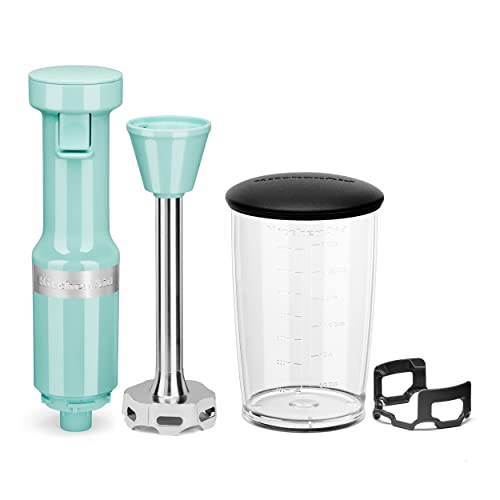 KitchenAid Variable Speed Corded Hand Blender KHBV53, Ice Blue - My Kitchen Products