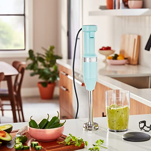 KitchenAid Variable Speed Corded Hand Blender KHBV53, Ice Blue - My Kitchen Products