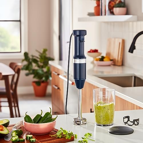 KitchenAid Variable Speed Corded Hand Blender KHBV53, Ink Blue - My Kitchen Products