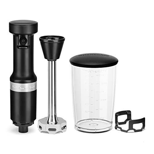 KitchenAid Variable Speed Corded Hand Blender KHBV53, Matte Black - My Kitchen Products