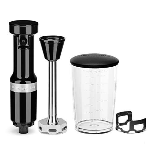 KitchenAid Variable Speed Corded Hand Blender KHBV53, Onyx Black - My Kitchen Products