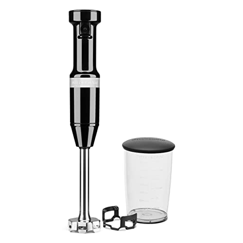 KitchenAid Variable Speed Corded Hand Blender KHBV53, Onyx Black - My Kitchen Products
