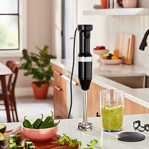 KitchenAid Variable Speed Corded Hand Blender KHBV53, Onyx Black - My Kitchen Products