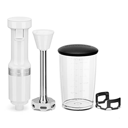 KitchenAid Variable Speed Corded Hand Blender KHBV53, White - My Kitchen Products