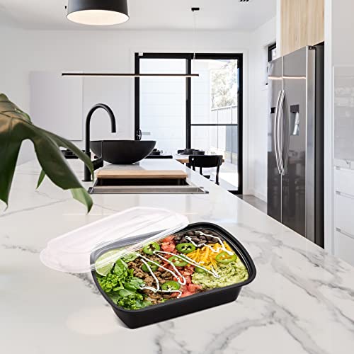 Kitch’nMore 38oz Meal Prep Containers, Extra Large &Thick Food Storage Containers with Lids, Reusable Plastic,Disposable Bento Box,Stackable,Microwave/Freezer/Dishwasher Safe, BPA Free (30Pack) - My Kitchen Products