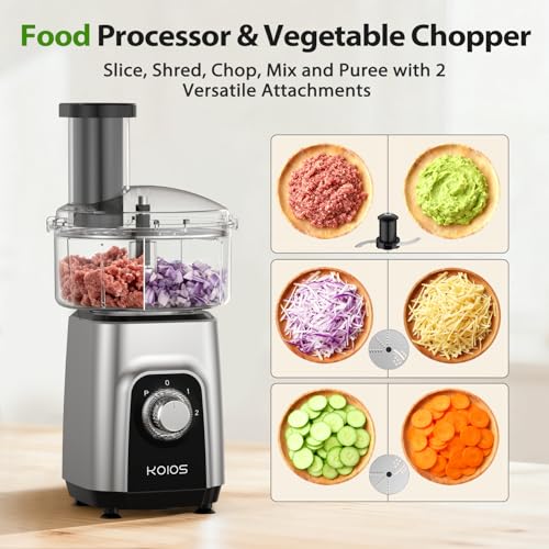 KOIOS Blender/Food Processor Combo Max 1000W, 4 in 1 34oz Pitcher, 22oz Blending Cup, Meat Grinder & Vegetable Chopper, Spice Grinder,BPA Free -All-in-One Kitchen System, Dishwasher Safe - My Kitchen Products