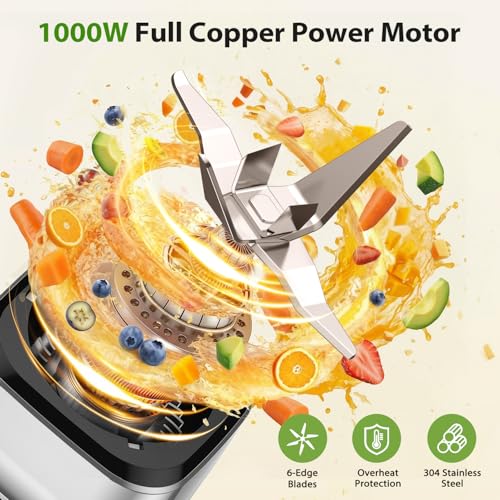 KOIOS Blender/Food Processor Combo Max 1000W, 4 in 1 34oz Pitcher, 22oz Blending Cup, Meat Grinder & Vegetable Chopper, Spice Grinder,BPA Free -All-in-One Kitchen System, Dishwasher Safe - My Kitchen Products
