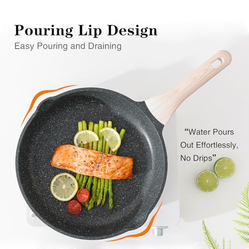 Kordisen Nonstick Frying Pan Skillet, 8 Inch Small Egg Omelet Pan, Healthy and Non Toxic, Induction Compatible, PFOA Free - My Kitchen Products