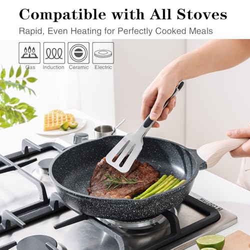 Kordisen Nonstick Frying Pan Skillet, 8 Inch Small Egg Omelet Pan, Healthy and Non Toxic, Induction Compatible, PFOA Free - My Kitchen Products