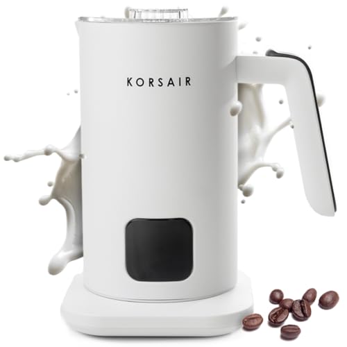 KORSAIR Electric Milk Frother 4-in-1 for Hot & Cold Foam | Automatic Milk Steamer & Warmer Machine for Latte, Cappuccino, Coffee | Quiet, Large Capacity, Easy Clean - My Kitchen Products