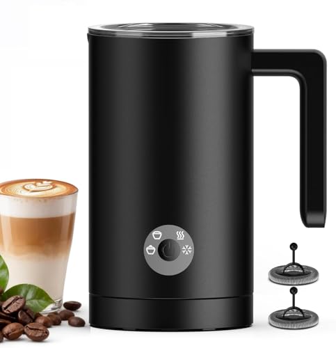 Kourice 4-in-1 Electric Milk Frother & Steamer – Automatic Frother Machine, Barista-Style Hot & Cold Foam for Lattes, Cappuccinos, Iced Coffee, Quiet, One-Touch, Easy to Clean - My Kitchen Products