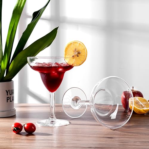 KOXIN-KARLU Classic 12 ounce Plastic Margarita Glasses Acrylic Glasses, set of 6 Clear - My Kitchen Products