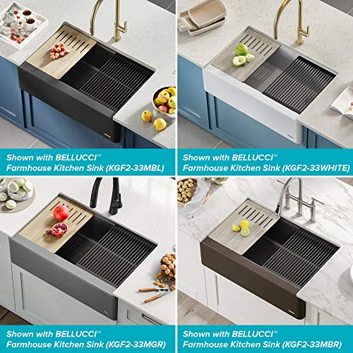 Kraus Multipurpose Workstation Sink Roll-Up Dish Drying Rack, Colander and Trivet in Yellow, KRM-11YL - My Kitchen Products