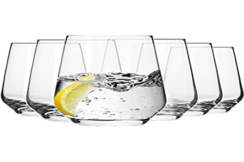 Krosno Water Drinking Glasses, Set of 6, 13.5 oz, Splendour Collection, Elegant Tumbler Collection, Ideal for Everyday Use and Entertaining, Lead-Free Crystalline, Dishwasher Safe, Made in Europe - My Kitchen Products