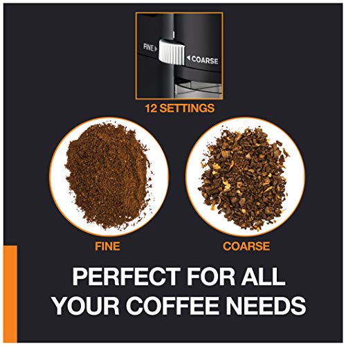 KRUPS Precision Burr Coffee Grinder: 12 Settings, 8 oz Capacity for Drip, French Press, Espresso, Pour Over, Cold Brew - Stainless Steel, 110W, Auto-Stop, Easy Clean - Coffee Grinders for Home Use - My Kitchen Products